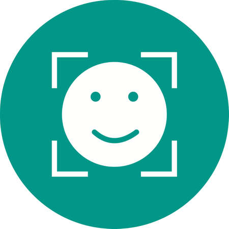 Smiley, happy, face icon vector image. Can also be used for picture editing. Suitable for use on web apps, mobile apps and print media.のイラスト素材