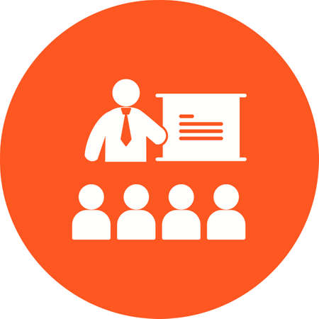 College, classroom, lecture icon vector image. Can also be used for humans. Suitable for use on web apps, mobile apps and print media.のイラスト素材