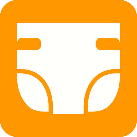 Diapers, nappy, baby icon vector image.Can also be used for baby. Suitable for mobile apps, web apps and print media.のイラスト素材