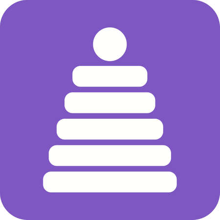 Toy, stack, baby icon vector image.Can also be used for baby. Suitable for mobile apps, web apps and print media.のイラスト素材