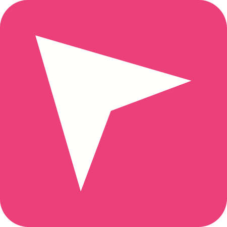 Pointer, arrow, map icon vector image.Can also be used for maps navigation. Suitable for mobile apps, web apps and print media.のイラスト素材