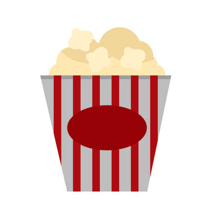 Popcorn, corn, snack icon vector image. Can also be used for outdoor fun. Suitable for use on web apps, mobile apps and print mediaのイラスト素材