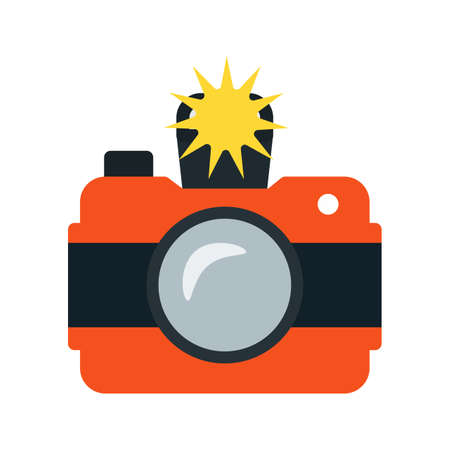 Camera, photo, click icon vector image. Can also be used for photography. Suitable for use on web apps, mobile apps and print media.のイラスト素材