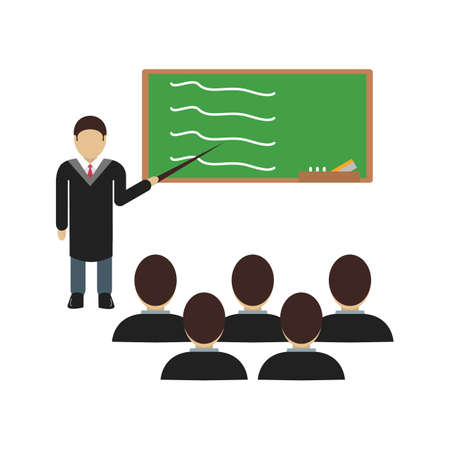 School, class, learning icon vector image. Can also be used for schooling. Suitable for use on web apps, mobile apps and print media.のイラスト素材