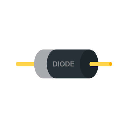 Diode, equipment, technology icon vector image. Can also be used for electric circuits. Suitable for use on web apps, mobile apps and print media.のイラスト素材