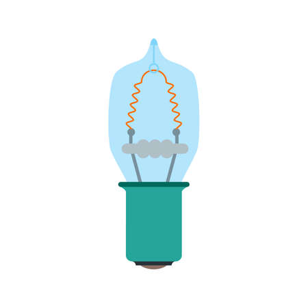 Electricity, lamp, lightbulb icon vector image. Can also be used for electric circuits. Suitable for use on web apps, mobile apps and print media.のイラスト素材