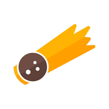 Comet, asteroid, fireball icon vector image.Can also be used for astronomy. Suitable for use on web...