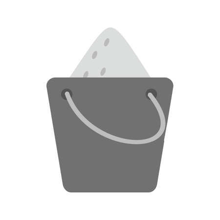 Bucket, sand, beach icon vector image. Can also be used for outdoor fun. Suitable for use on web apps, mobile apps and print mediaのイラスト素材