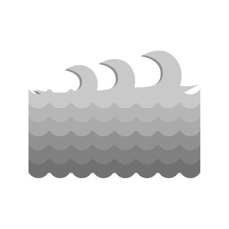 Wave, sea, ocean icon vector image.のイラスト素材