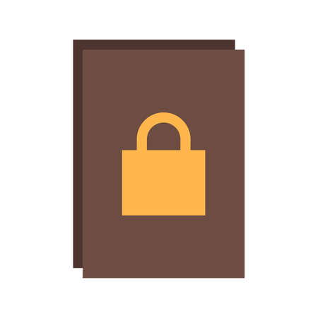 Security, data, protection icon vector image.Can also be used for security. Suitable for mobile apps, web apps and print media.のイラスト素材