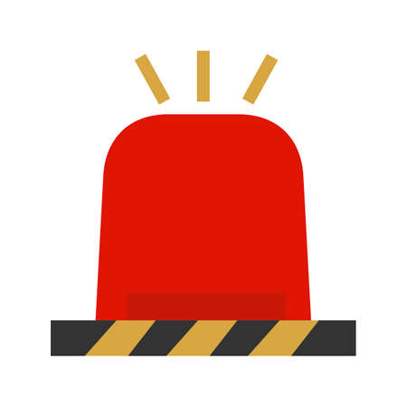 Siren, police, light icon vector image.Can also be used for security. Suitable for mobile apps, web apps and print media.のイラスト素材