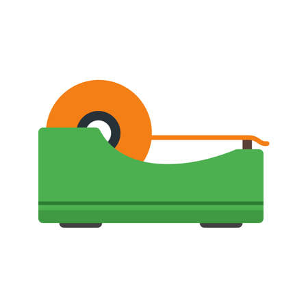Tape, sticky, roll icon vector image. Can also be used for stationery. Suitable for web apps, mobile apps and print media.のイラスト素材