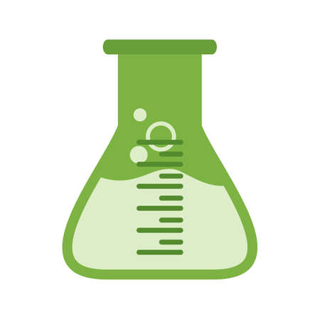 Flask, experiment, glass icon vector image. Can also be used for stationery. Suitable for use on web apps, mobile apps and print media.のイラスト素材