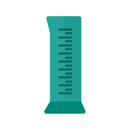 Cylinder, experiment, liquid icon vector image. Can also be used for stationery. Suitable for use on web apps, mobile apps and print media.のイラスト素材