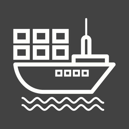 Export, shipping, logistics icon vector image. Can also be used for logistics. Suitable for mobile apps, web apps and print media.のイラスト素材