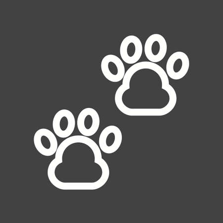 Paw, toe, animal icon vector image. Can also be used for pet shop. Suitable for use on web apps, mobile apps and print media.のイラスト素材