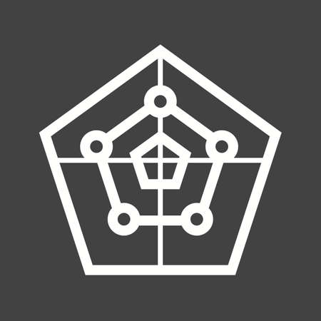 Radar, screen, map icon vector image. Can also be used for infographics. Suitable for web apps, mobile apps and print media.のイラスト素材