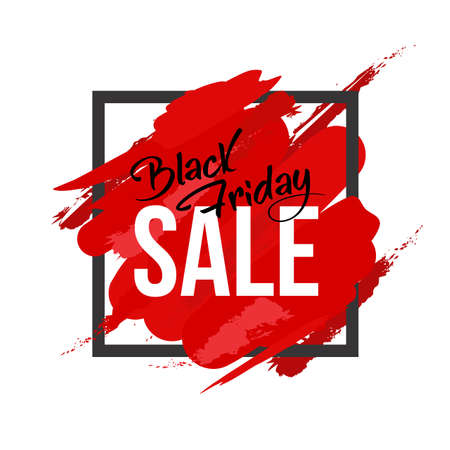 Black Friday abstract art framed posterのイラスト素材