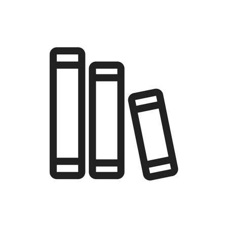 Books, library, study icon vector image. Can also be used for household objects. Suitable for use on web apps, mobile apps and print media.のイラスト素材