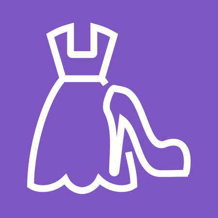 Ladies Shopping iconのイラスト素材