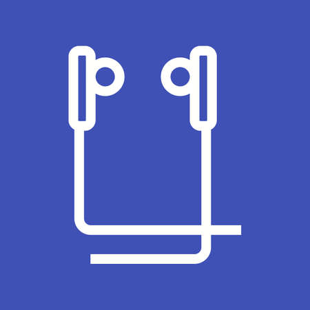 Earphone, ear, audio icon vector image. Can also be used for multimedia. Suitable for use on web apps, mobile apps and print media.のイラスト素材