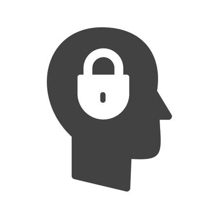 Security, computer, confidentiality icon vector image. Can also be used for IT Services. Suitable for use on web apps, mobile apps and print media.のイラスト素材