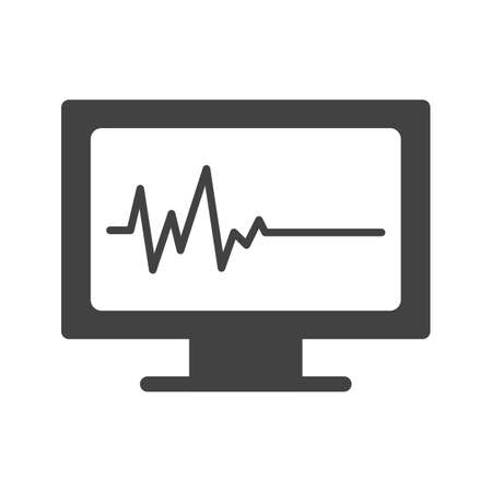 ECG Showing Death.のイラスト素材