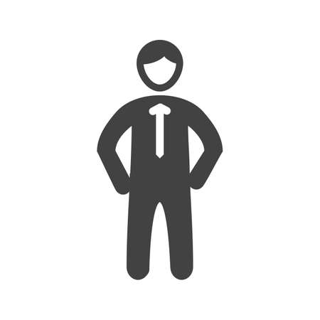 Confidence, self, strong icon vector image. Can also be used for soft skills. Suitable for mobile apps, web apps and print media.のイラスト素材