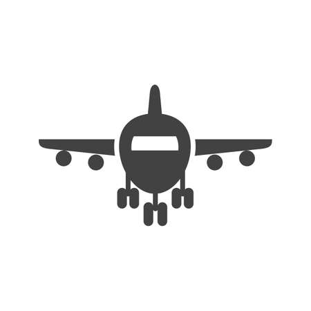 Plane on Runwayのイラスト素材