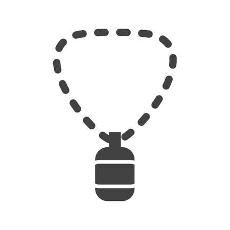 Chain, silver, neck icon vector image. Can also be used for Mens Accessories. Suitable for web apps, mobile apps and print media.のイラスト素材