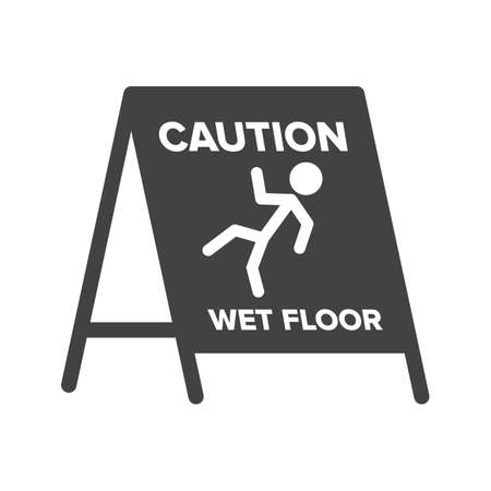 Wet Floor Signのイラスト素材