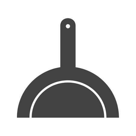 Dustpan, household, plastic icon vector image. Can also be used for Cleaning Services. Suitable for mobile apps, web apps and print media.のイラスト素材
