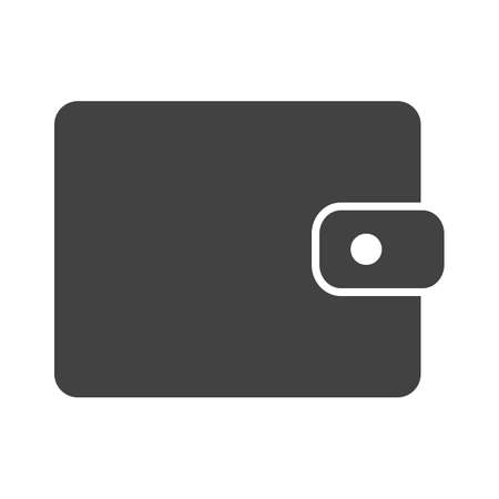 Wallet icon isolated in white background.のイラスト素材