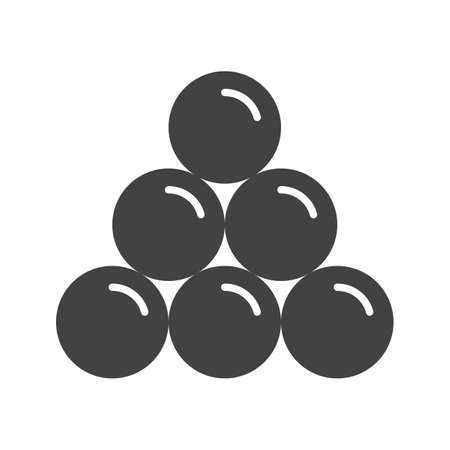 Cannon, ball, shooting icon vector image. Can also be used for Pirate. Suitable for use on web apps, mobile apps and print media.のイラスト素材