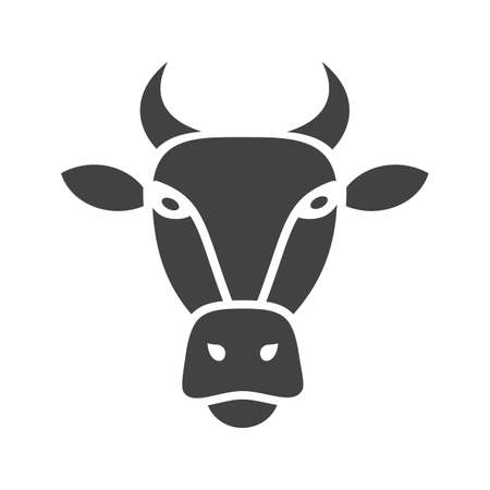 Buffalo, face, animals icon vector image. Can also be used for Animals Faces. Suitable for mobile apps, web apps and print media.のイラスト素材