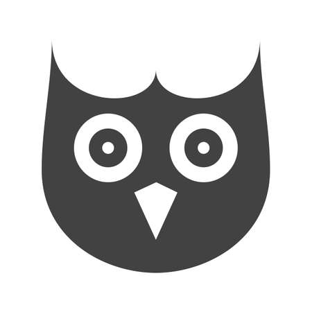 Owl, face, eyes icon vector image. Can also be used for Animals Faces. Suitable for mobile apps, web apps and print media.のイラスト素材