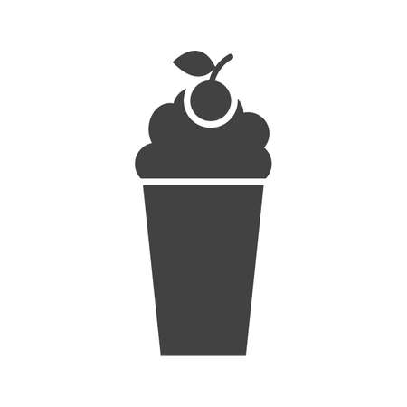 Milkshake, cafe, strawberry icon vector image. Can also be used for Cafe and Bar. Suitable for web apps, mobile apps and print media.のイラスト素材