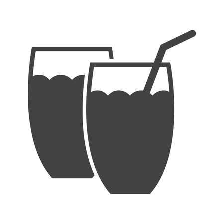 Beer in party or juice icon vector image. Can also be used for Cafe and Bar. Suitable for use on mobile apps, web apps and print media.のイラスト素材