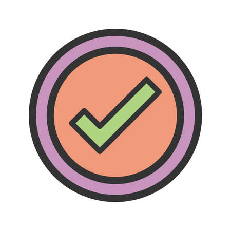 Quality, control, stamp icon vector image. Can also be used for IT Services. Suitable for use on web...