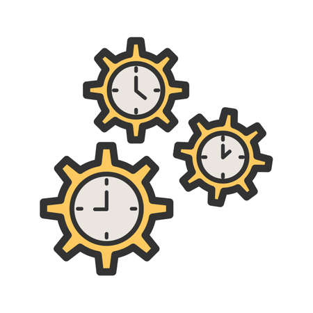Time, management, deadline icon vector image. Can also be used for soft skills. Suitable for mobile...