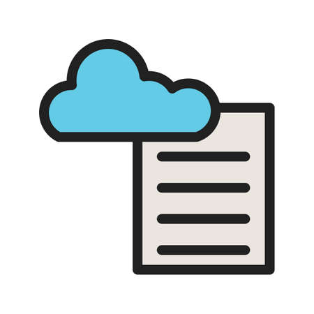 Cloud, reporting, server icon vector image. Can also be used for Data Analytics. Suitable for web apps, mobile apps and print media.のイラスト素材