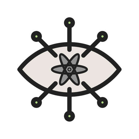 Observation, data, analysis icon vector image. Can also be used for Data Analytics. Suitable for web apps, mobile apps and print media.のイラスト素材