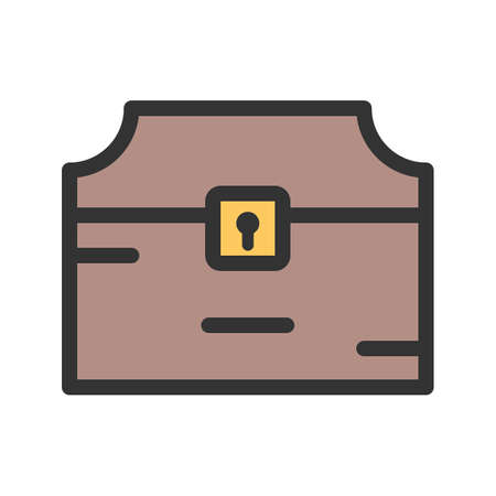 Treasure Chest icon illustration.のイラスト素材