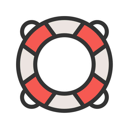 Life saving tube illustration.のイラスト素材