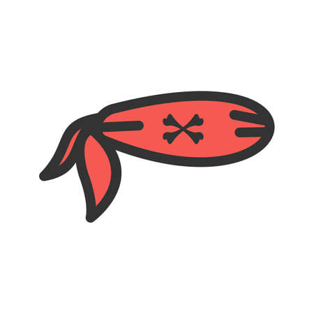 Pirate bandanna icon illustration.のイラスト素材