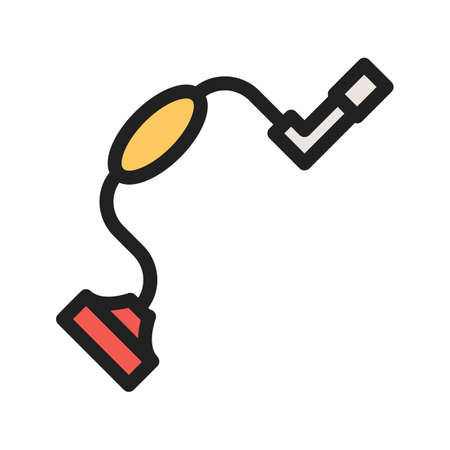 Brace and hand tool  on a colorful presentation.のイラスト素材