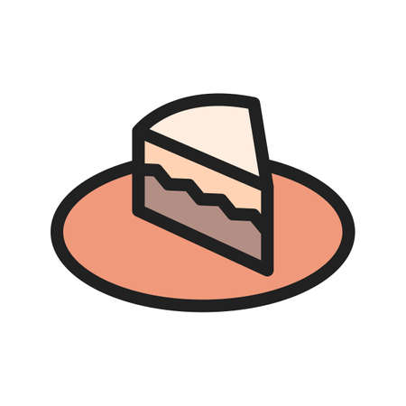 Cream, cake, cafe icon vector image. Can also be used for Cafe and Bar. Suitable for web apps,...