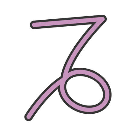 Capricorn, sign, zodiac icon vector image. Can also be used for Zodiac. Suitable for use on web apps, mobile apps and print media.のイラスト素材