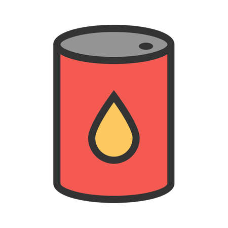 Barrel, oil, canister icon  image. Can also be used for transport, transportation and travel. Suitable for mobile apps, web apps and print media.のイラスト素材