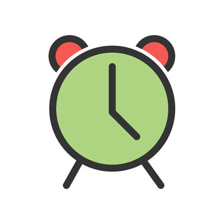 Alarm, clock, time icon  image. Can also be used for phone and communication. Suitable for use on web apps, mobile apps and print media.のイラスト素材